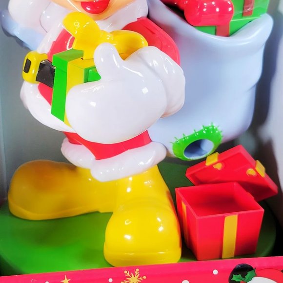 Disney Mickey Mouse 10" Christmas Santa Candy Dispenser Limited Edition New - Picture 7 of 12